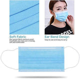 50 Pcs Disposable Surgical Mask,Antiviral Face Mask,Dust Breathable Earloop,Comfortable Medical Sanitary Surgical Mask Thick 3-Layer Masks