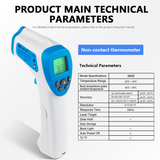 HP-980B Human Body Forehead Infrared Thermometer 32~42℃(89 to107'F)