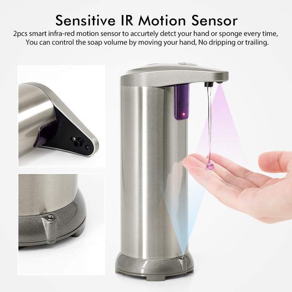 sensitive IR motion sensor soap dispenser