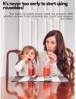 portable reusable drinking straws collapsible